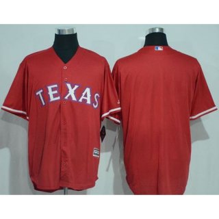 Rangers Blank Red New Cool Base Stitched MLB Jersey