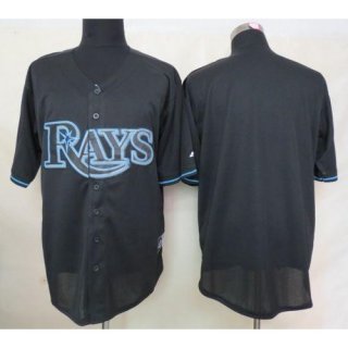 Rays Blank Black Fashion Stitched MLB Jersey