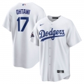 Men's Los Angeles Dodgers Shohei Ohtani Nike White 2024 World Series Champions Big &Tall Replica Player Jersey