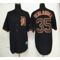 Tigers #35 Justin Verlander Black Fashion Stitched MLB Jersey