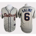 Tigers #6 Al Kaline Grey Cooperstown Throwback Stitched MLB Jersey