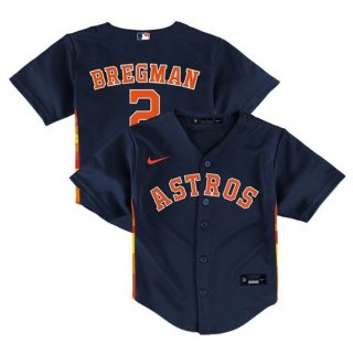 Toddler Houston Astros #2 Alex Bregman Navy Stitched Baseball Jersey