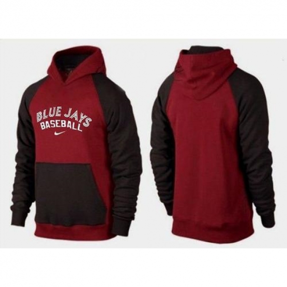 Toronto Blue Jays Pullover Hoodie Burgundy Red & Black