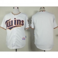 Twins Blank White Home Cool Base Stitched MLB Jersey