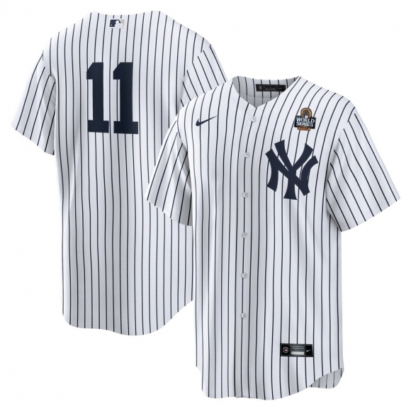 Men's New York Yankees Anthony Volpe Nike White 2024 World Series Home Replica Player Jersey