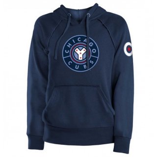 Women's Chicago Cubs Navy City Connect Hoodie