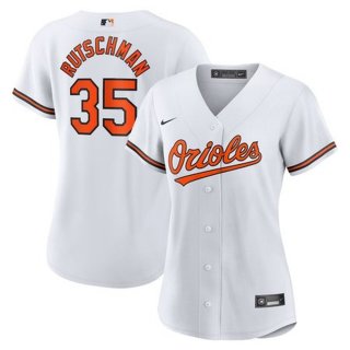 Women's Baltimore Orioles Adley Rutschman Nike White Home Replica Player Jersey