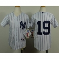 Yankees #19 Masahiro Tanaka White Stitched Youth MLB Jersey