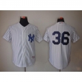 Yankees #36 Carlos Beltran White Stitched MLB Jersey