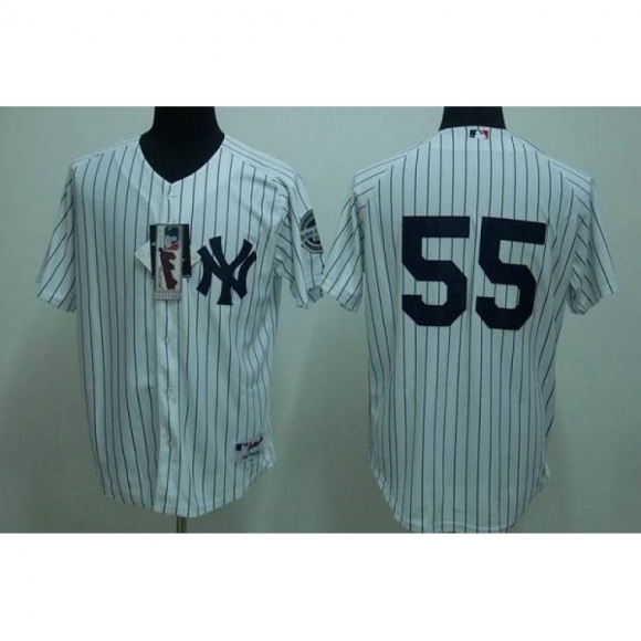 Yankees #55 Hideki Matsui Stitched White Youth MLB Jersey