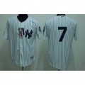 Yankees #7 Mickey Mantle Stitched White MLB Jersey