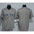 Yankees Blank Grey New Cool Base Stitched MLB Jersey