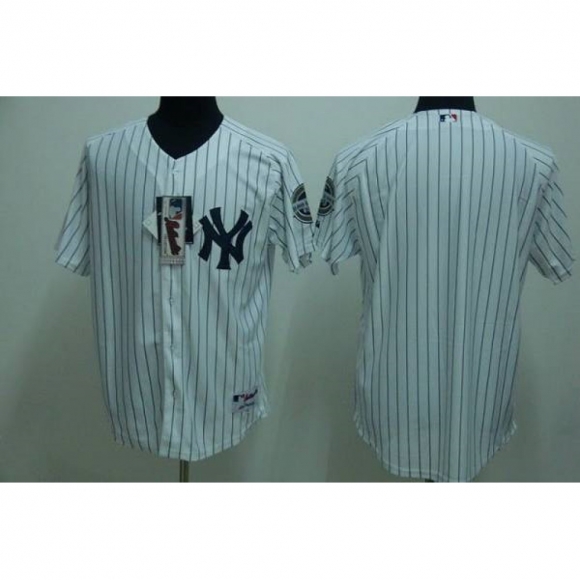 Yankees Blank Stitched White MLB Jersey