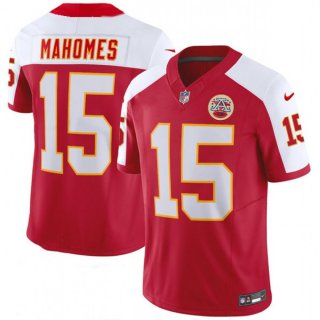 Men's Kansas City Chiefs #15 Patrick Mahomes Red/White 2023 F.U.S.E. Vapor Untouchable Limited Stitched Jersey