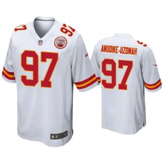 Men's Kansas City Chiefs #97 Felix Anudike-Uzomah White Limited Stitched Football Game Jersey