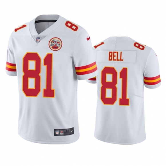 Men's Kansas City Chiefs #81 Blake Bell White Vapor Untouchable Limited Stitched Jersey