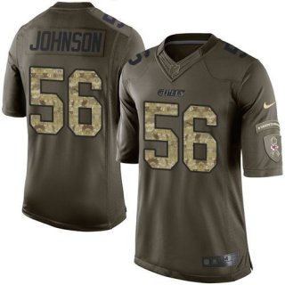 Nike Chiefs #56 Derrick Johnson Green Men's Stitched NFL Limited Salute to Service Jersey