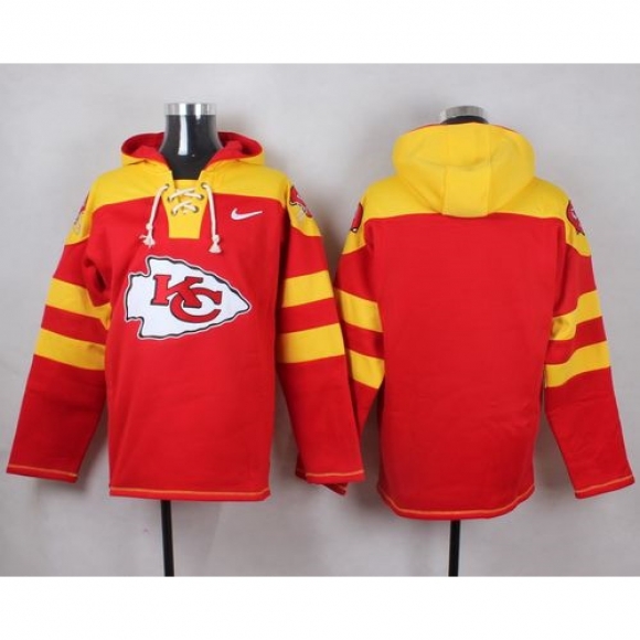 Chiefs Blank Red Player Pullover NFL Hoodie