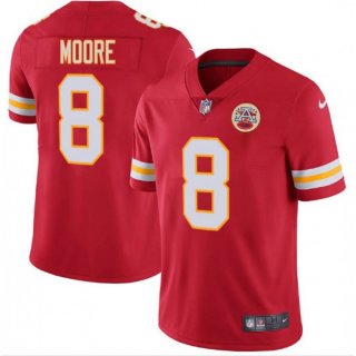 Men's Kansas City Chiefs #8 Matt Moore Red Vapor Untouchable Limited Stitched NFL Jersey