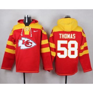 Nike Chiefs #58 Derrick Thomas Red Player Pullover NFL Hoodie