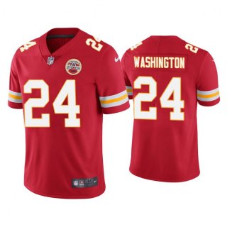 Men's Kansas City Chiefs #24 DeAndre Washington Red Vapor Untouchable Limited Stitched Jersey