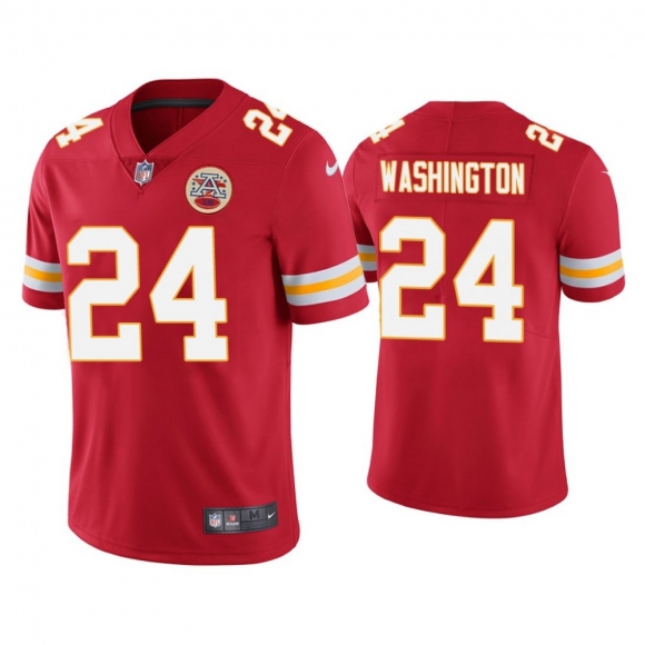 Men's Kansas City Chiefs #24 DeAndre Washington Red Vapor Untouchable Limited Stitched Jersey