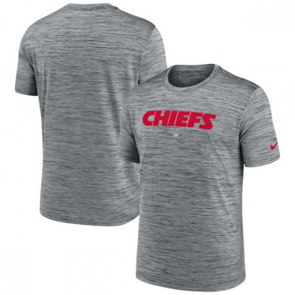 Men's Kansas City Chiefs Grey Velocity Performance T-Shirt