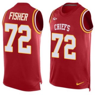 Nike Chiefs #72 Eric Fisher Red Team Color Men's Stitched NFL Limited Tank Top Jersey