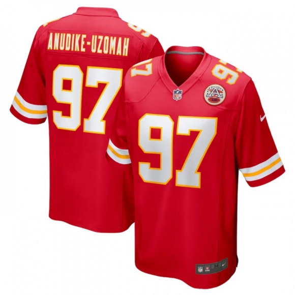 Men's Kansas City Chiefs #97 Felix Anudike-Uzomah Red Limited Stitched Football Game Jersey