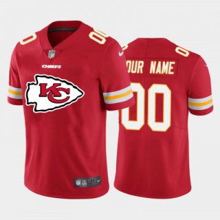 Men's Kansas City Chiefs ACTIVE PLAYER Custom Red Team Big Logo Limited Stitched Jersey