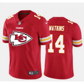 Men's Kansas City Chiefs #14 Sammy Watkins Red 2020 Red Team Big Logo Limited Stitched Jersey