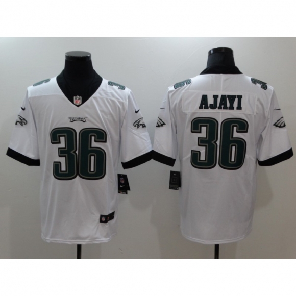 Men's Philadelphia Eagles #36 Jay Ajayi White Vapor Untouchable Limited Stitched NFL Jersey