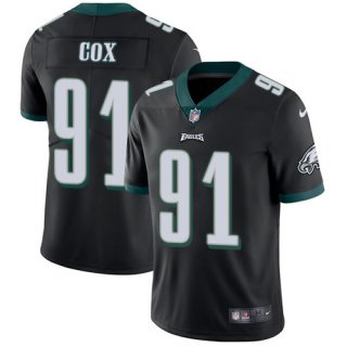 Youth Philadelphia Eagles #91 Fletcher Cox Black Vapor Untouchable Limited Stitched Football Jersey