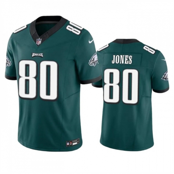 Men's Philadelphia Eagles #80 Julio Jones Green 2023 F.U.S.E. Vapor Untouchable Limited Stitched Football Jersey