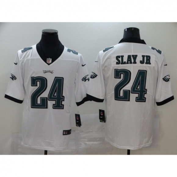 Men's Philadelphia Eagles #24 Darius Slay JR White Vapor Untouchable Limited Stitched NFL Jersey