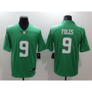 Men's Philadelphia Eagles #9 Nick Foles Green Throwback Vapor Untouchable Limited Stitched NFL Jersey