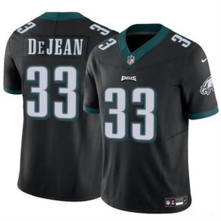 Youth Philadelphia Eagles #33 Cooper DeJean Black 2024 Draft Vapor Untouchable Limited Stitched Football Jersey