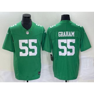 Men's Philadelphia Eagles #55 Brandon Graham Green F.U.S.E. Vapor Untouchable Stitched Football Jersey