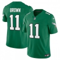 Men's Philadelphia Eagles #11 A. J. Brown Green 2023 F.U.S.E. Vapor Untouchable Stitched Football Jersey