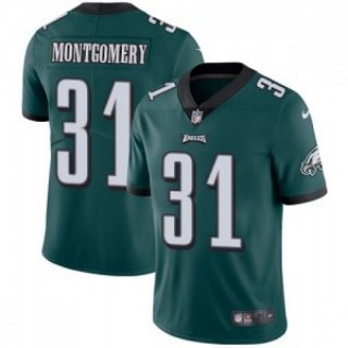 Men's Philadelphia Eagles #31 Wilbert Montgomery Green Vapor Untouchable Limited Stitched Jersey