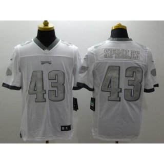 Nike Eagles #43 Darren Sproles White Men's Stitched NFL Limited Platinum Jersey