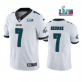 Youth Philadelphia Eagles #7 Haason Reddick White Super Bowl LVII Patch Vapor Untouchable Limited Stitched Football Jersey