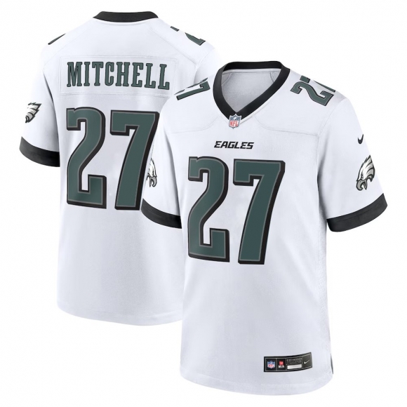 Youth Nike Quinyon Mitchell Midnight White Philadelphia Eagles Player Game Jersey