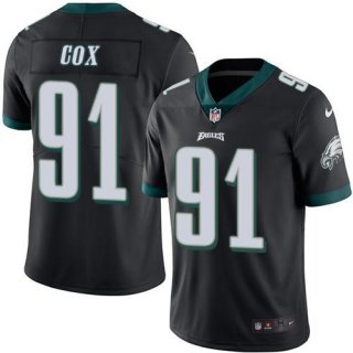 Nike Eagles #91 Fletcher Cox Black Men's Stitched NFL Limited Rush Jersey