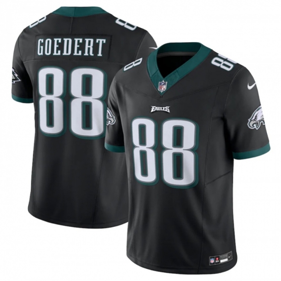 Men's Philadelphia Eagles #88 Dallas Goedert Black 2023 F.U.S.E. Vapor Untouchable Limited Stitched Football Jersey