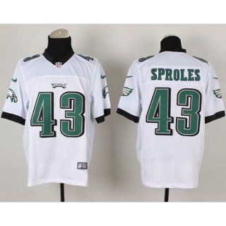 Nike Eagles #43 Darren Sproles White Men's Stitched NFL Elite Jersey