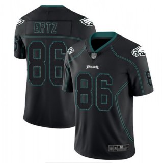 Men's Philadelphia Eagles #86 Zach Ertz Lights Out Black Color Rush Limited Stitched NFL Jersey