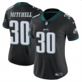 Women's Philadelphia Eagles #30 Quinyon Mitchell Black 2024 Draft Vapor Untouchable Limited Stitched Football Jersey(Run Small)