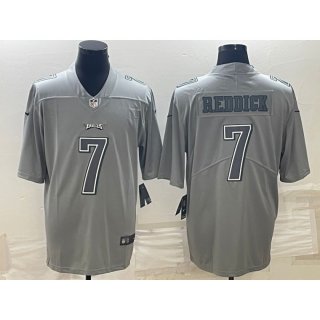 Men's Philadelphia Eagles #7 Haason Reddick Gray Atmosphere Fashion Stitched Jersey