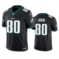 Men's Philadelphia Eagles #80 Julio Jones Black 2023 F.U.S.E. Vapor Untouchable Limited Stitched Football Jersey